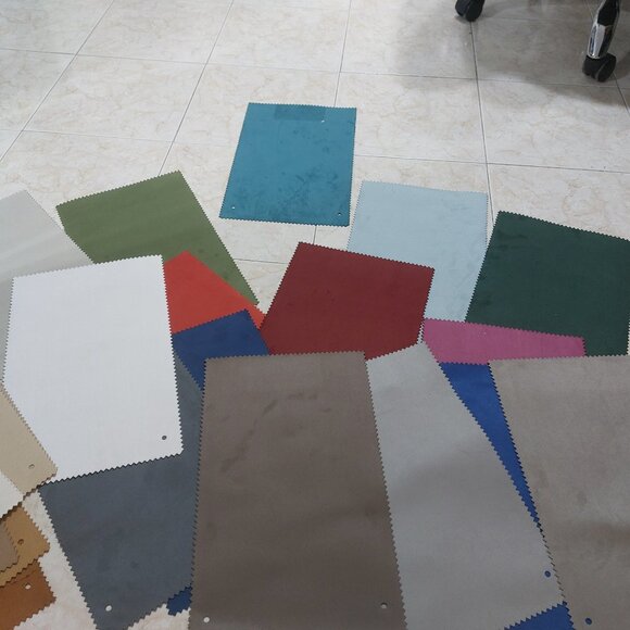 Suede Sample Pieces Different Colors Approx 20 pieces - Picture 1 of 6